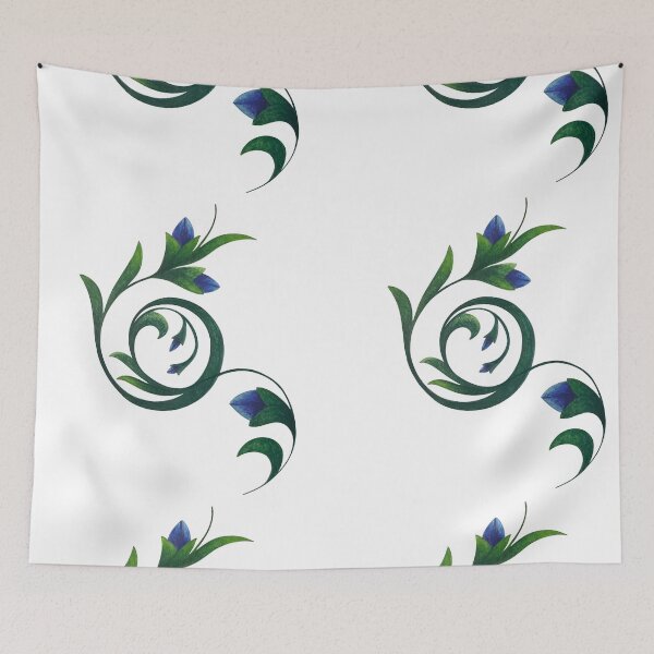 Item preview, spiral floral motif  designed and sold by stupidpotato1.