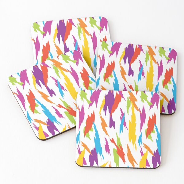 Item preview, Abstract Party Poppers Pattern - White designed and sold by Daniel Bevis Design.