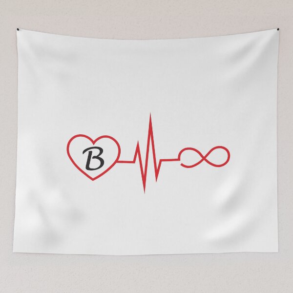 Item preview, Love forever letter B designed and sold by CheymaBou.