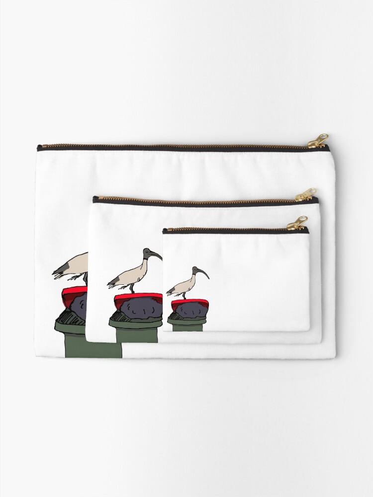 Alternate view of Bin Chicken Zipper Pouch