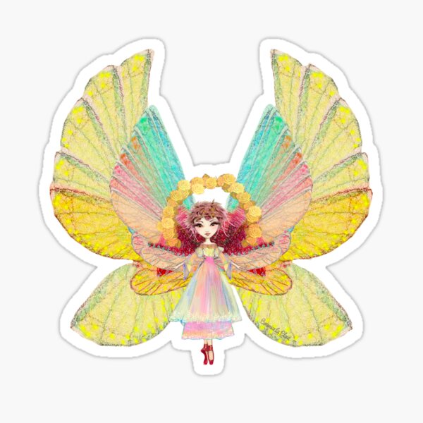 Item preview, Yellow Roses Fairy designed and sold by BereniceLaPlaca.