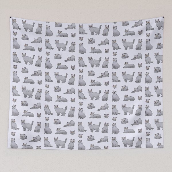 Item preview, British Shorthair cat cute illustration pack - British blue cat adorable art designed and sold by Yarafantasyart.