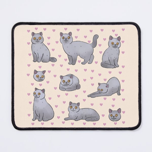 Item preview, British Shorthair cat cute illustration pack - British blue cat adorable art designed and sold by Yarafantasyart.
