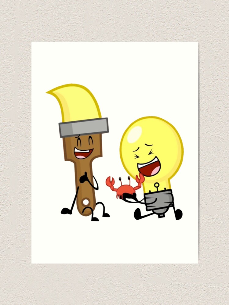 BFDI All Characters (Rainbow) | Art Print