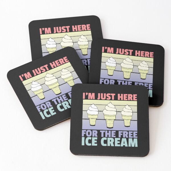 Item preview, I’m Just Here For A Free Ice Cream, Funny Gift for Ice Cream Lover designed and sold by DADA635.