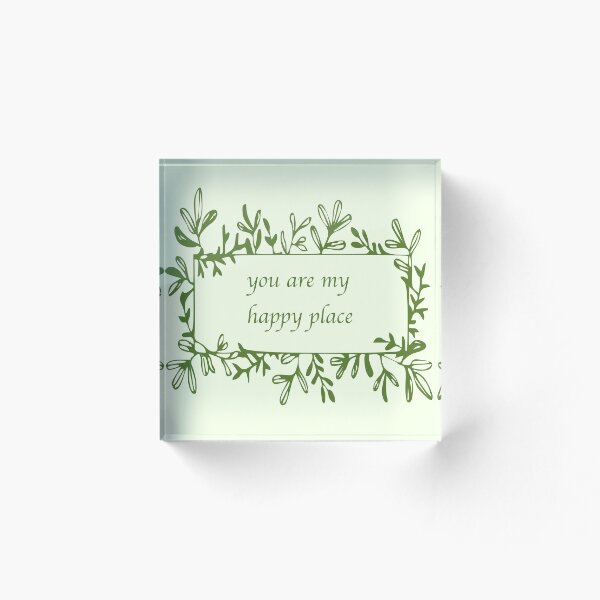 Item preview,  you are my happy place lettering with leaf patterns designed and sold by Uffcagla.