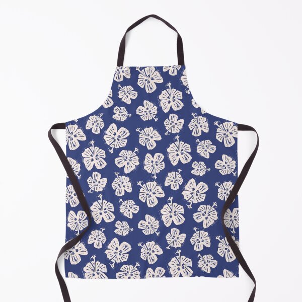 Item preview, Hibiscus  offwhite blue designed and sold by LaCartrina.