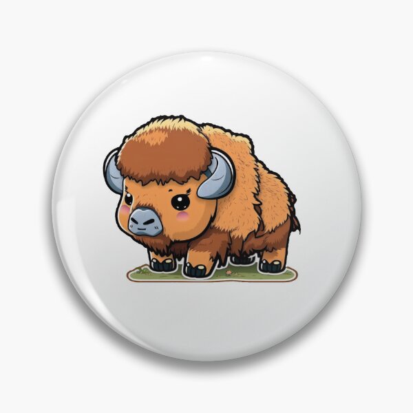 Item preview, Cute Baby Bison In Field Sticker designed and sold by Kplayzz2009.