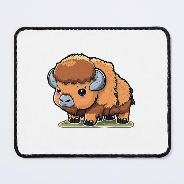 Item preview, Cute Baby Bison In Field Sticker designed and sold by Kplayzz2009.