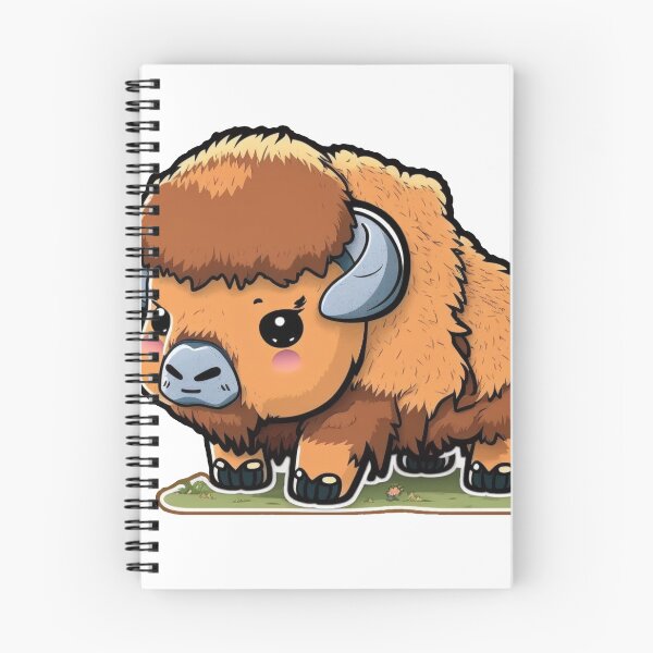 Item preview, Cute Baby Bison In Field Sticker designed and sold by Kplayzz2009.