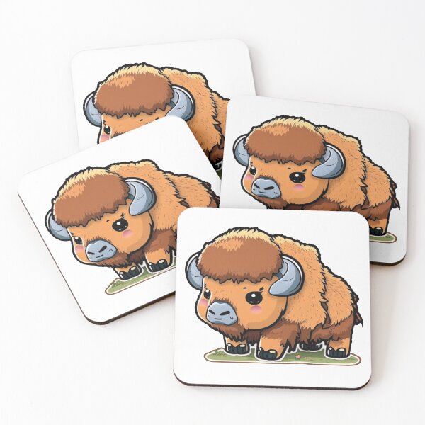 Item preview, Cute Baby Bison In Field Sticker designed and sold by Kplayzz2009.