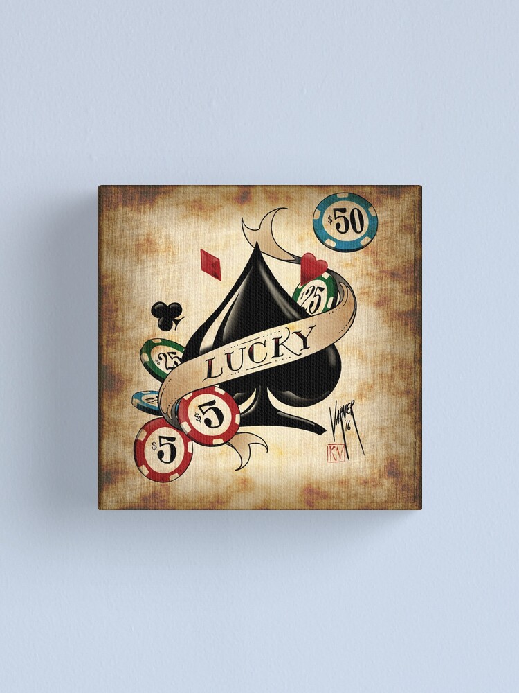 "Spade and Poker Chips" Canvas Print for Sale by SteveVarner Redbubble