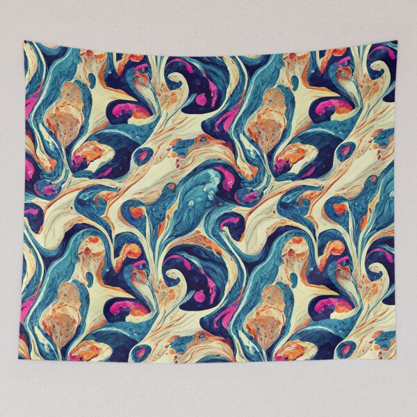 Item preview, colorful marbling designed and sold by folskullyz.