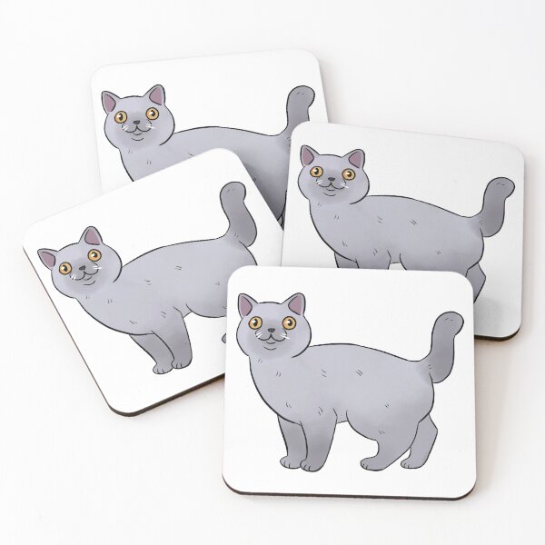 Item preview, British shorthair cat cute illustration  designed and sold by Yarafantasyart.