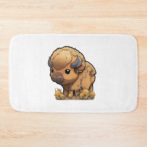 Item preview, Cute Baby Bison In Field Sticker designed and sold by Kplayzz2009.
