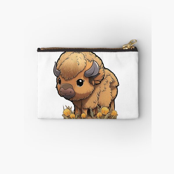 Item preview, Cute Baby Bison In Field Sticker designed and sold by Kplayzz2009.