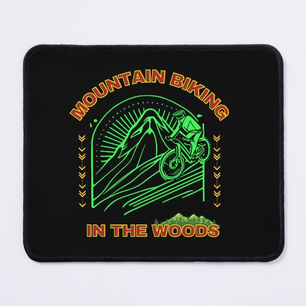 Item preview, Mountain biking in the woods designed and sold by ZingAndPep.
