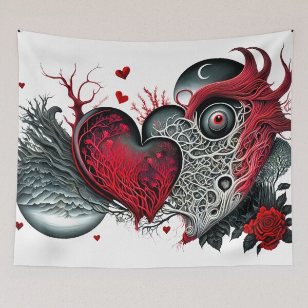 Item preview, Monster Motif "Creepy Valentine I" designed and sold by Garrulus glandarius.