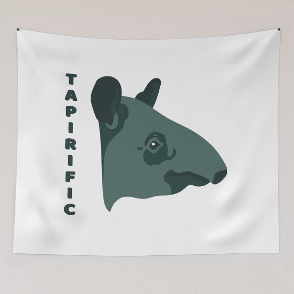 Artikelvorschau, Tapirific Tapir - Blaugrün entworfen und verkauft von ThatIsSomething.