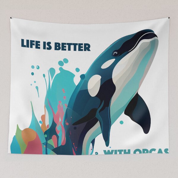 Item preview, Life is better with orcas designed and sold by lightjourney.