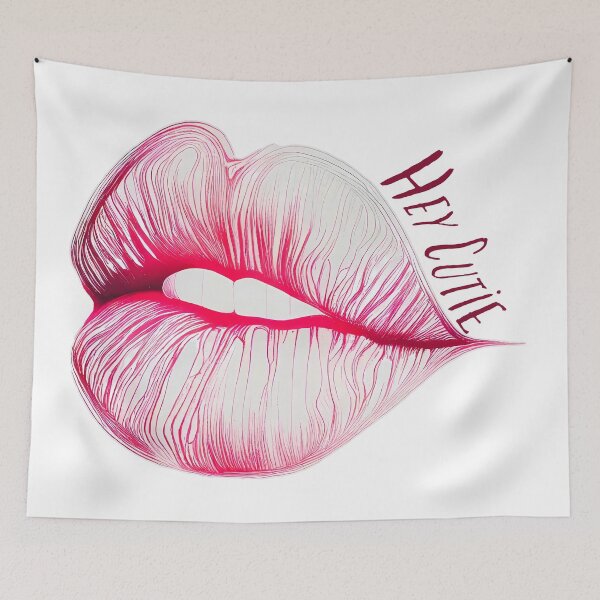 Item preview, Hey Cutie Lips designed and sold by TheJadeCat.