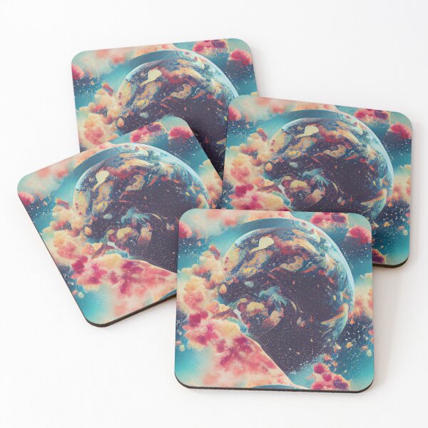 Item preview, earth planets clouds space designed and sold by YeKnot.