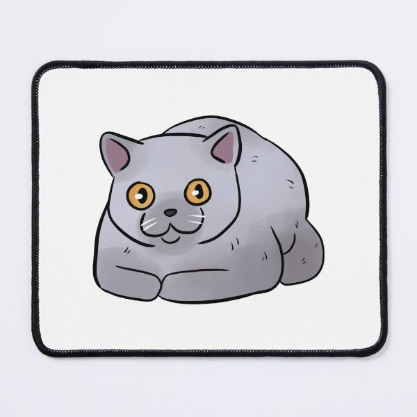 Item preview, British shorthair cat cute illustration - british blue cat art designed and sold by Yarafantasyart.