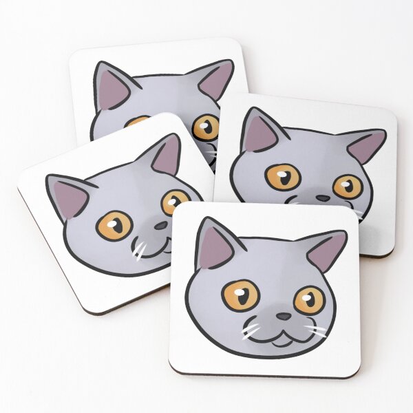 Item preview, British shorthair cat cute illustration - british blue cat art designed and sold by Yarafantasyart.