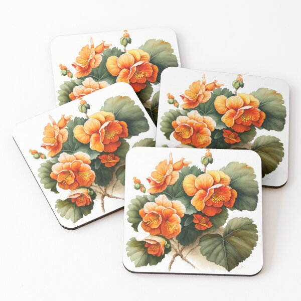 Item preview, Orange Begonias  designed and sold by Vanover Designs.