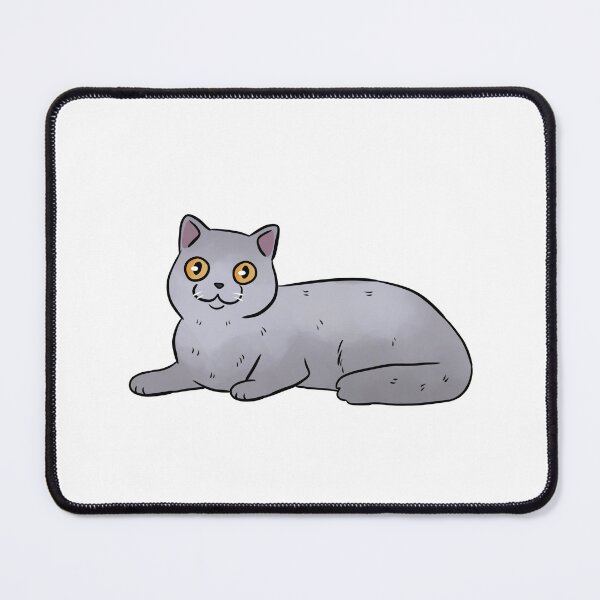 Item preview, British shorthair cat cute illustration - british blue cat art designed and sold by Yarafantasyart.