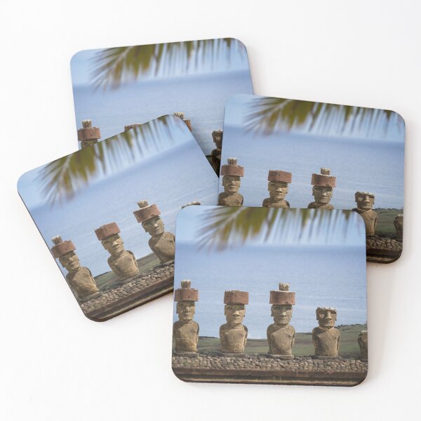 Item preview, Seven Moai at Rapa Nui Chile designed and sold by PhotoArt by Joan Carroll.