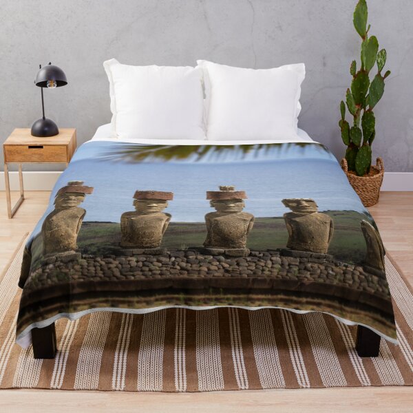 Item preview, Seven Moai at Rapa Nui Chile designed and sold by PhotoArt by Joan Carroll.