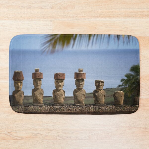 Item preview, Seven Moai at Rapa Nui Chile designed and sold by PhotoArt by Joan Carroll.