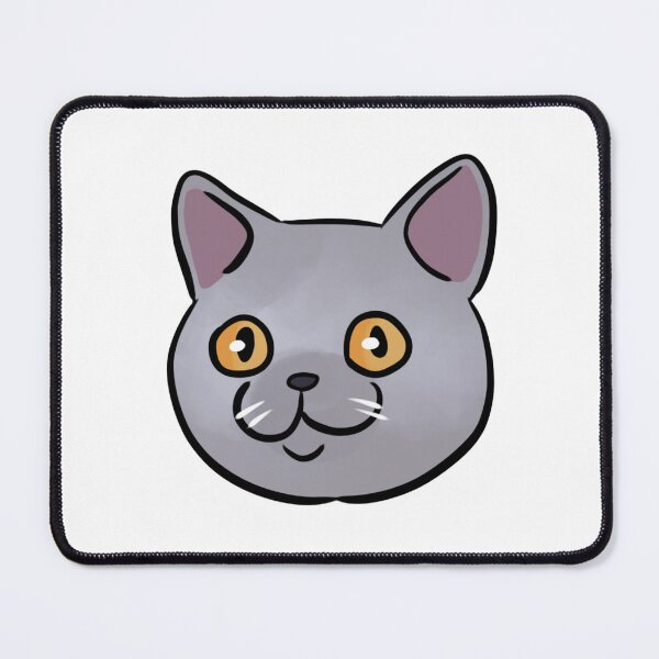 Item preview, British shorthair cat cute illustration - british blue cat art designed and sold by Yarafantasyart.
