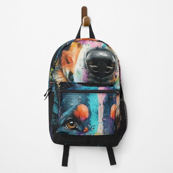 Item preview, This colorful dog face art is a vibrant and eye-catching piece that features a close-up of a happy and playful dog's face. designed and sold by Victornewyork.