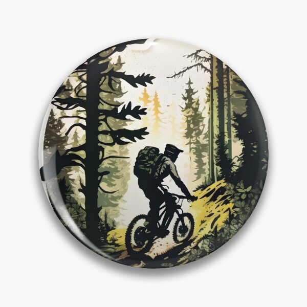 Item preview, Mountain Biking in the Woods designed and sold by anthropaulogy.