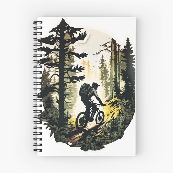 Item preview, Mountain Biking in the Woods designed and sold by anthropaulogy.