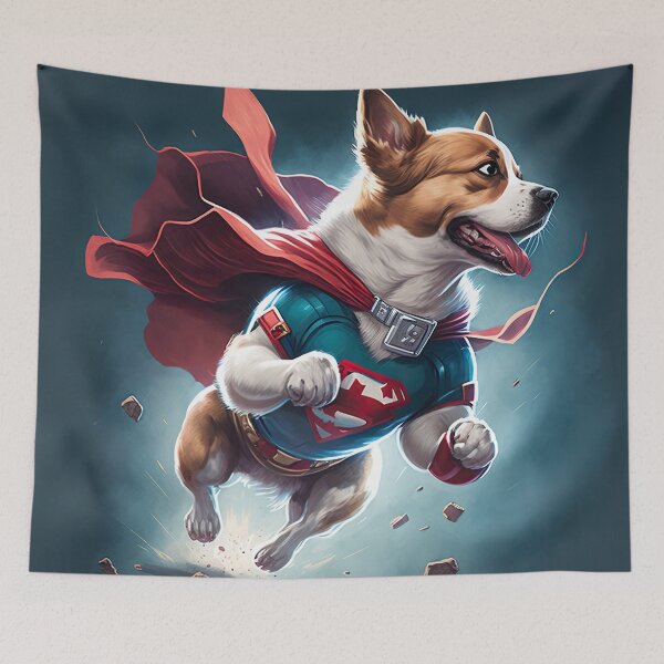Item preview, Super Hero Dog designed and sold by unrealartwork.