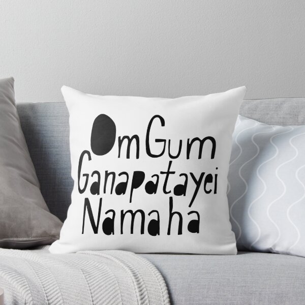 Item preview, Ganesh Ganesha Mantra Black designed and sold by wordznart.