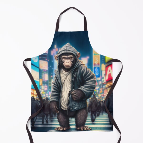 Aperçu de l'œuvre Marche des singes à Shibuya Tokyo créée et vendue par unrealartwork.