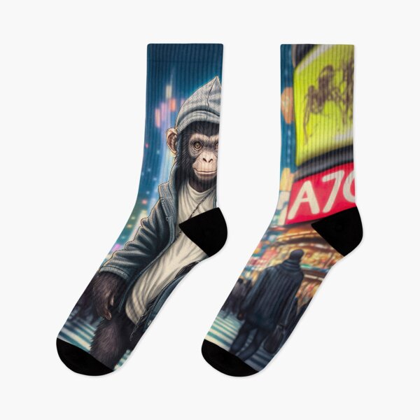 Item preview, Monkey Walking in Shibuya Tokyo designed and sold by unrealartwork.