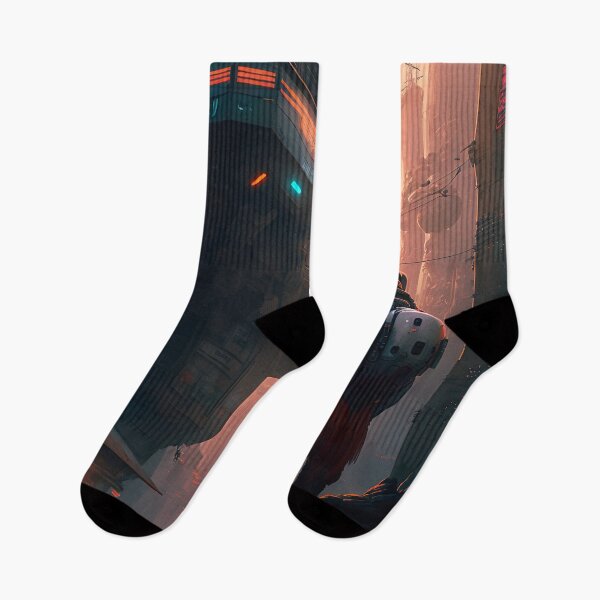 Item preview, Futuristic Style Seoul Korea Illustration designed and sold by unrealartwork.