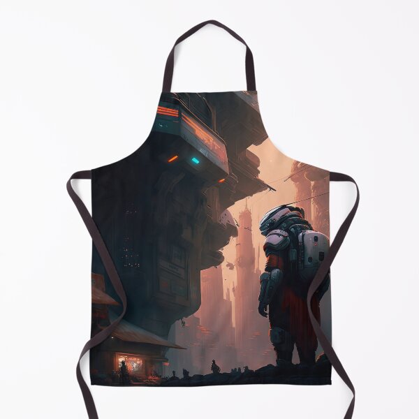 Item preview, Futuristic Style Seoul Korea Illustration designed and sold by unrealartwork.