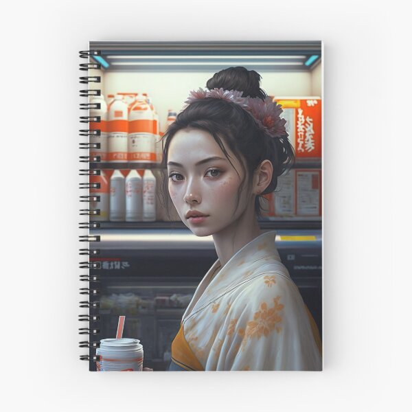 Item preview, Japanese Girl in a Convenience Store designed and sold by unrealartwork.