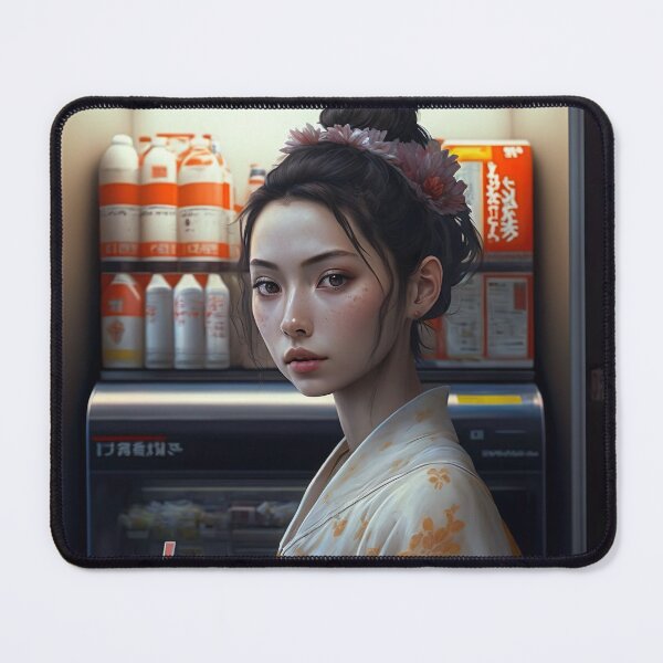 Item preview, Japanese Girl in a Convenience Store designed and sold by unrealartwork.