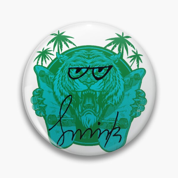 Item preview, Smirk Green Blue Tiger  designed and sold by efoze.