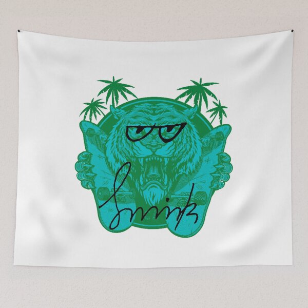 Item preview, Smirk Green Blue Tiger  designed and sold by efoze.