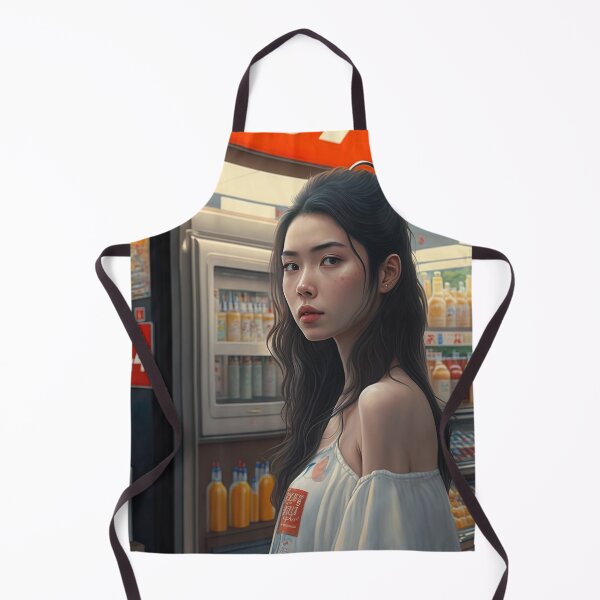Item preview, Asian Woman in front of a Convenience Store designed and sold by unrealartwork.