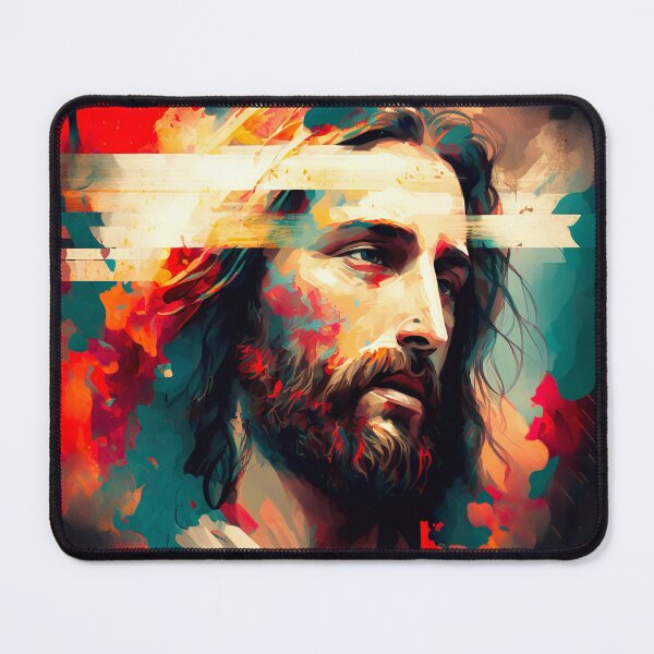 Item preview, Dramatic Jesus Christ Portrait Illustration designed and sold by unrealartwork.