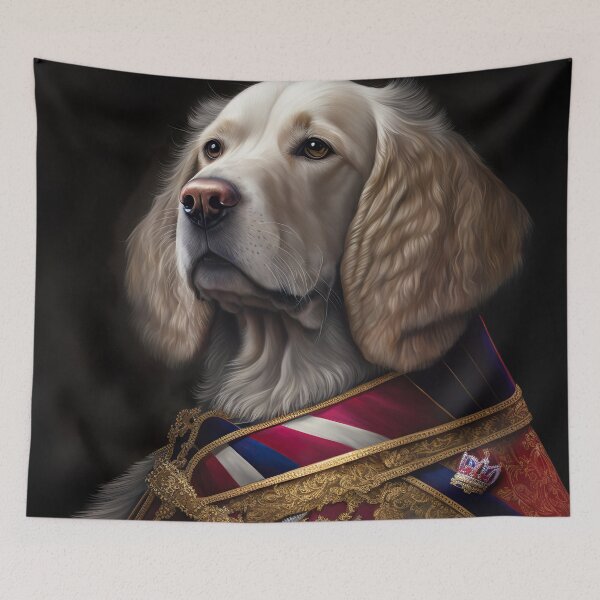 Item preview, Another Dog King of England Style Monarchy Portrait designed and sold by unrealartwork.